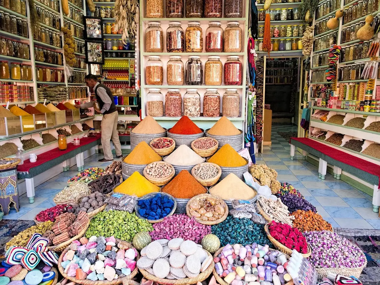 Caça ao tesouro nos souks